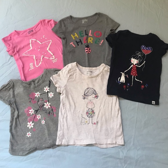 Five (5) GAP T-shirt’s - size 3 - Picture 1 of 6